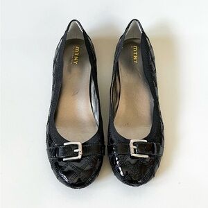 MTNY Quilted Mini Wedge Ballet Shoes